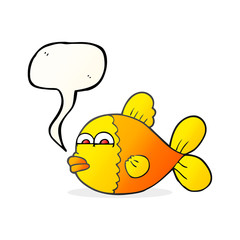 speech bubble cartoon fish