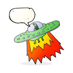 speech bubble cartoon ufo