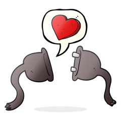 speech bubble cartoon electrical plugs