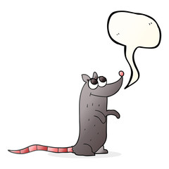 speech bubble cartoon rat
