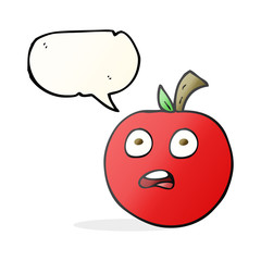 speech bubble cartoon tomato
