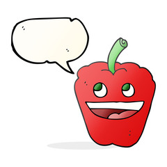 speech bubble cartoon pepper