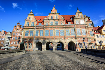 Fototapeta na wymiar The Green Gate, Gdansk, Poland
