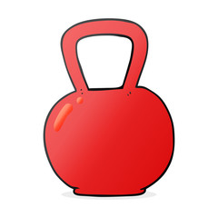 cartoon kettle bell