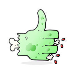 cartoon zombie hand