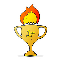 cartoon sports trophy