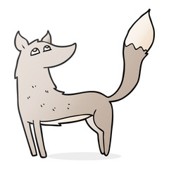cartoon wolf