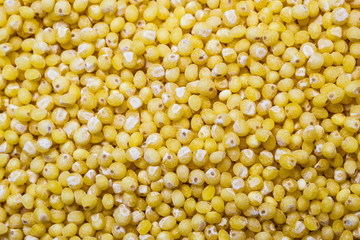 Millet groats as food background
