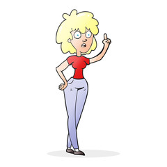 cartoon woman