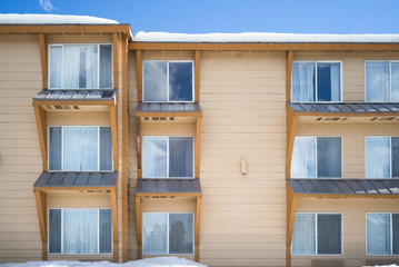 apartment and blue sky