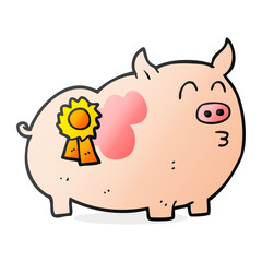 cartoon prize winning pig