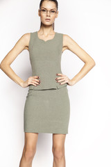 Fototapeta premium Elegant woman in eyeglasses