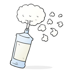 cartoon spraying whipped cream