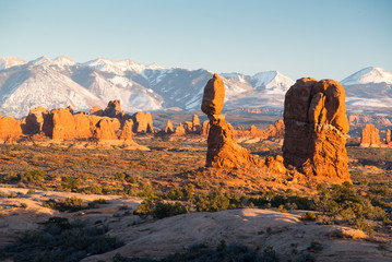 balnce rock sunset