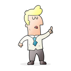 cartoon businessman