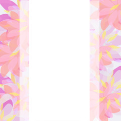 vector background template wedding or birthday invitation, abstract floral background. Greeting postcard design, birthday, visit card