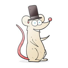 cartoon mouse in top hat