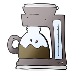 cartoon coffee filter machine