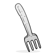 cartoon fork