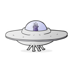 cartoon flying saucer
