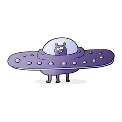 cartoon flying saucer