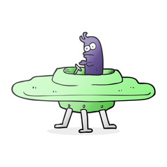 cartoon flying saucer