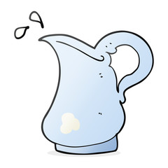 cartoon milk jug