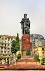 Statue of Nizami Ganjavi in Baku