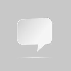 speech bubble grey illustration