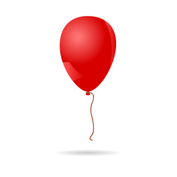 balloon red illustration