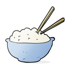 cartoon bowl of rice