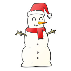 cartoon snowman