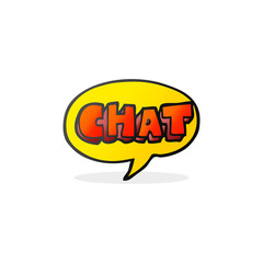 cartoon chat symbol