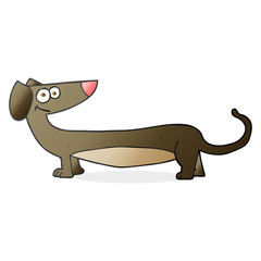 cartoon dachshund