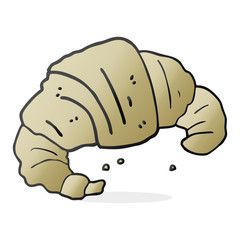 cartoon croissant