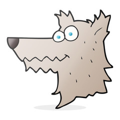 cartoon wolf head