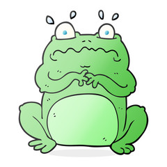 cartoon funny frog