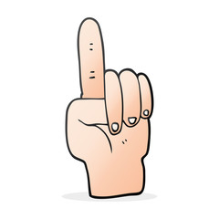 cartoon pointing hand
