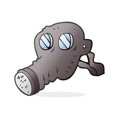 cartoon gas mask
