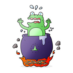 cartoon funny halloween toad