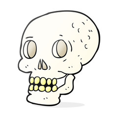 cartoon halloween skull
