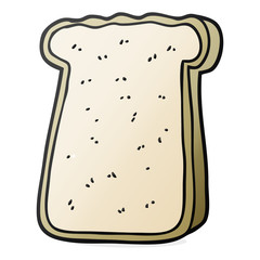 cartoon slice of toast