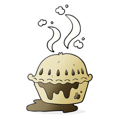 cartoon hot pie