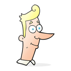 cartoon smiling man