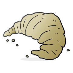 cartoon croissant