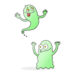 cartoon ghosts
