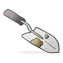 cartoon trowel