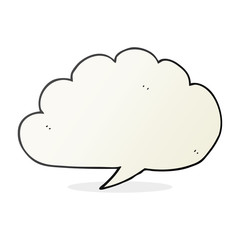 carton cloud speech bubble