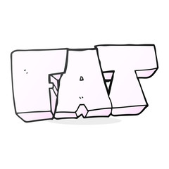 cartoon FAT symbol