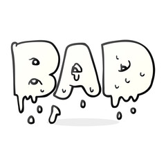 cartoon word bad